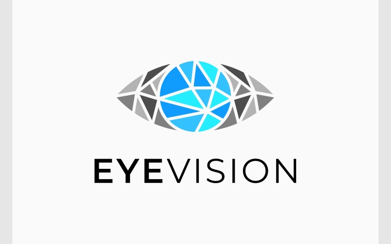 Logotipo moderno de la visión de los ojos