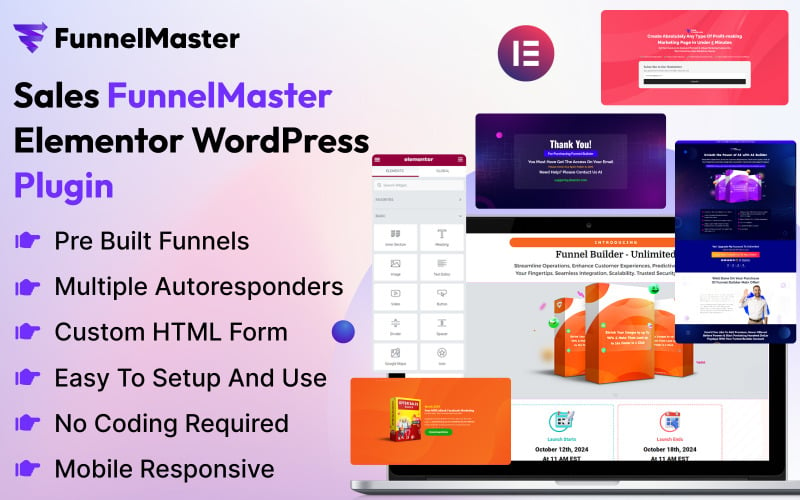 Funnel Master – Sales Funnel Builder Elementor WordPress Plugin