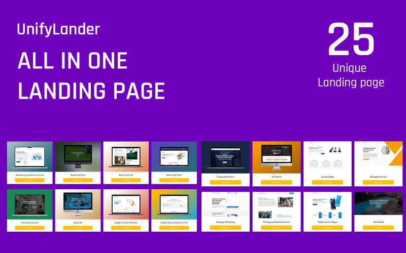 UnifyLander | All-in-one Landing Page Template