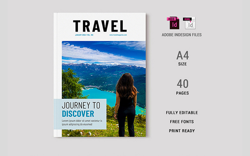 旅行杂志模型12