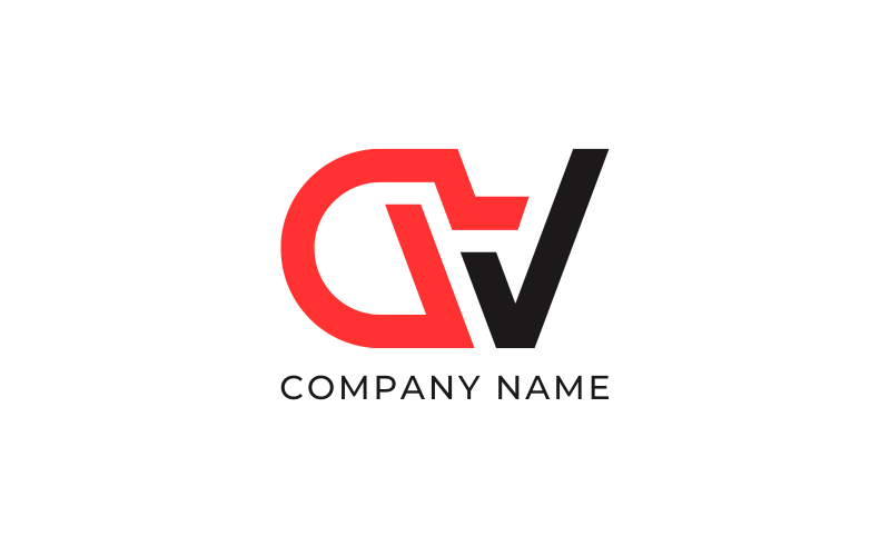 Шаблон логотипу багатоцільової компанії CV