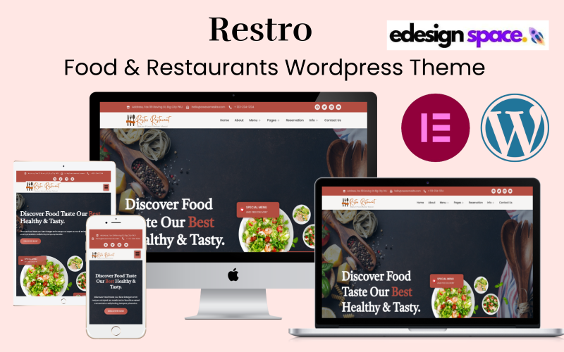 Restro - Mat & Restaurang WordPress-tema