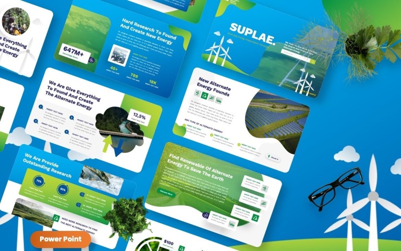 Suplae - Alternatív energia Powerpoint sablon