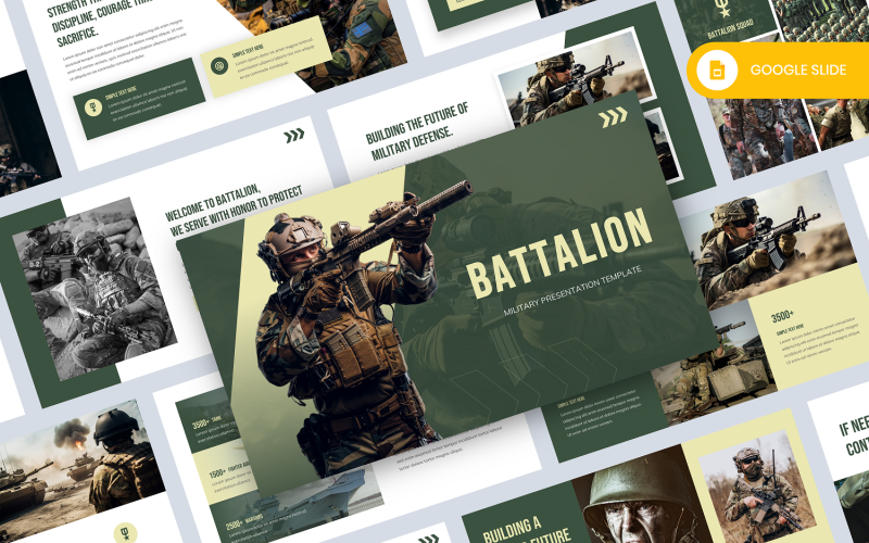 Battalion – Vojenská šablona snímku Google