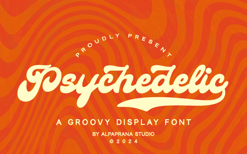 Psychedelisch - Groovy lettertype