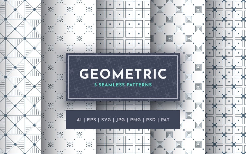 Set 5 Seamless Geometric Patterns | 2
