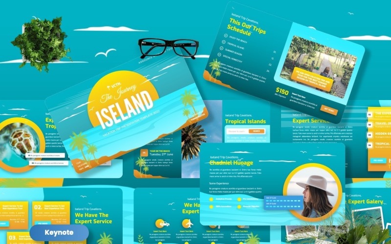 Isleand - Modello di keynote per le vacanze