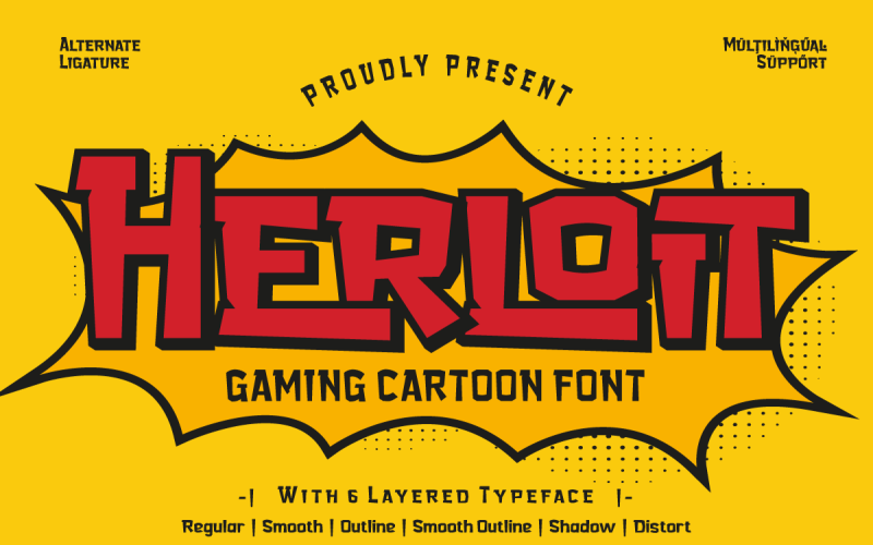 Herloit -游戏显示字体