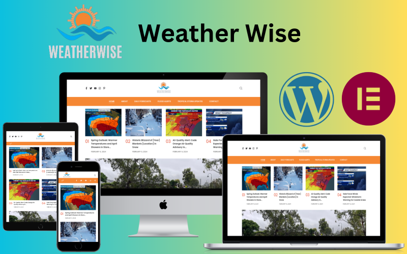 Weather Wise – тема WordPress для блогу про прогноз погоди