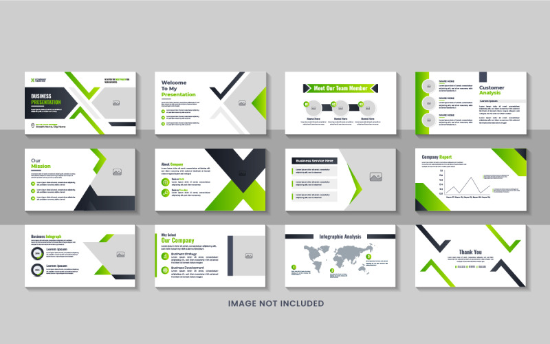 PowerPoint presentationsmall, Corporate presentation mall design layout vektor