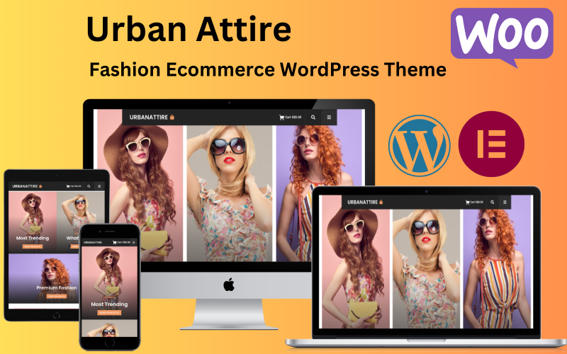 Urban Attire - тема Elementor WordPress для интернет-магазина модной одежды