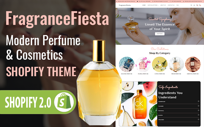 FragranceFiesta – Parfüm és kozmetika Shopify Theme 2.0