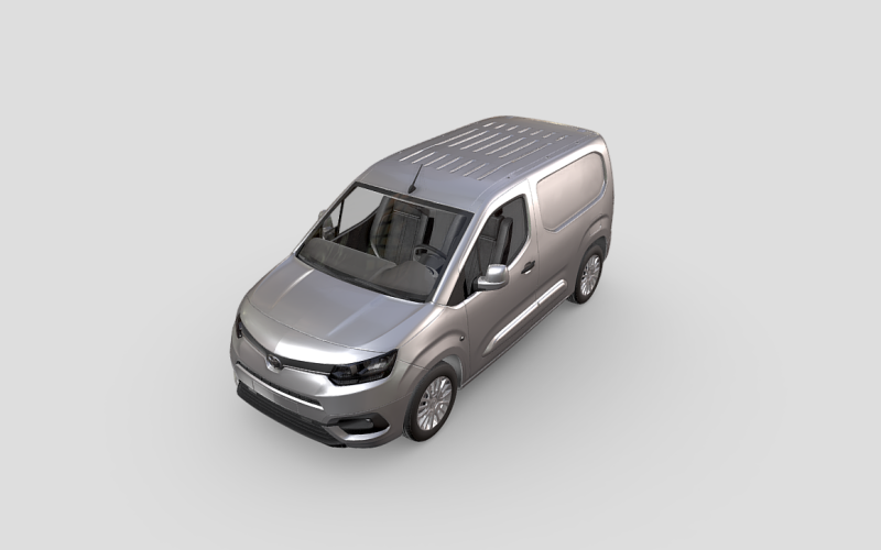 Dynamisches Toyota ProAce City Van 3D-Modell: Perfekt für Visualisierungen und Projekte
