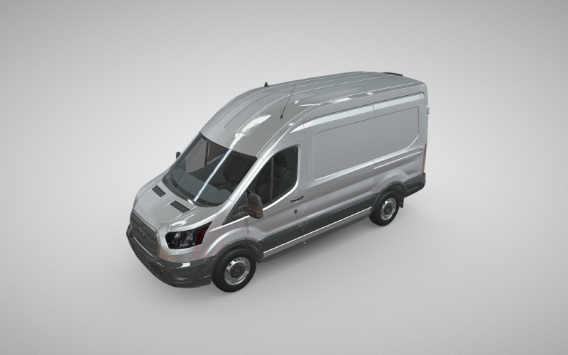 Modelo 3D Ford Transit H2 310 L2 - Representación de furgoneta comercial premium