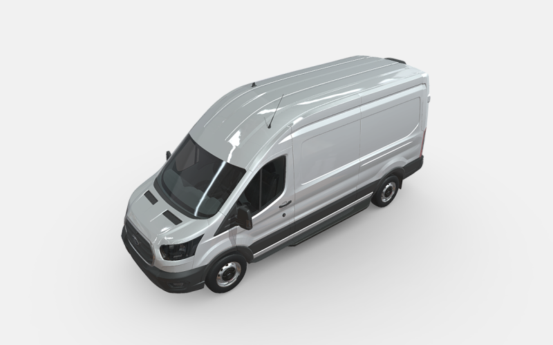 Ford Transit H2 425 L3 3D动态模型—适用于可视化和设计项目
