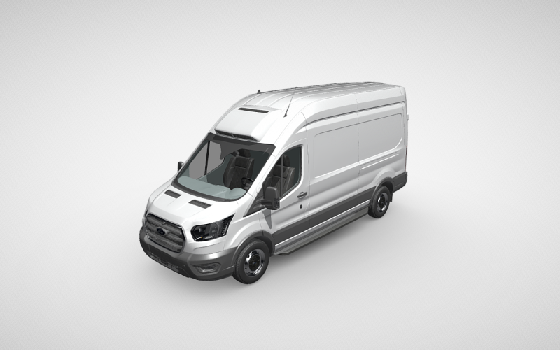 Premium Ford Transit Freezer 3D-modell: Idealisk för kylkedjelogistik