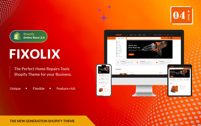 Fixolix - Shopify家庭维修工具模型