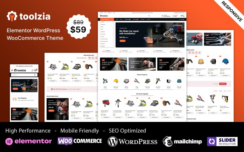 Toolzia – Elementor WooCommerce reszponzív téma Eszköz- és Felszerelésbolt