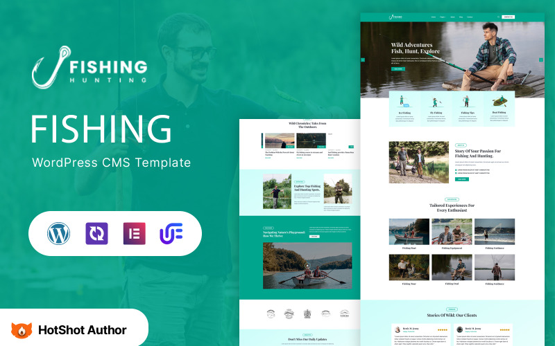 Fishing Hunting — WordPress тема «Клуб рыбалки и охоты»