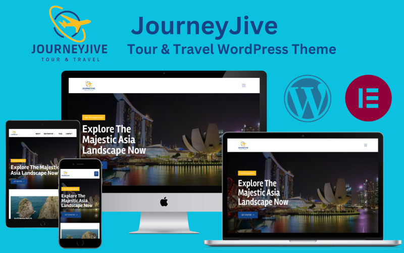 JourneyJive - Tema de WordPress para Elementor de viajes y giras