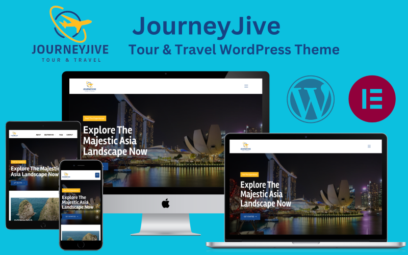 JourneyJive — тема WordPress Elementor для турів і подорожей