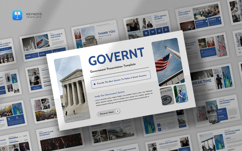 Governt - Modello di keynote per istituzione governativa