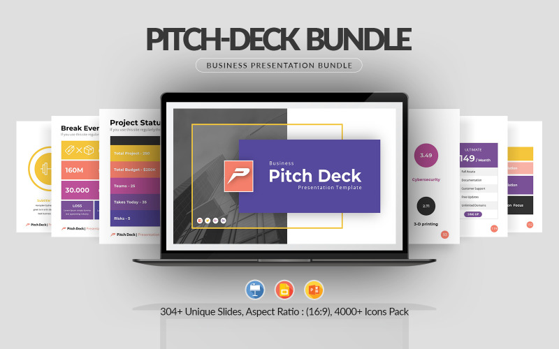 Business Pitch Deck Presentation Bundle