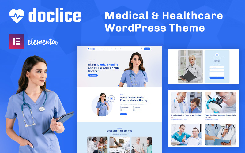 Doclice - WordPress主题为医生，健康和医学