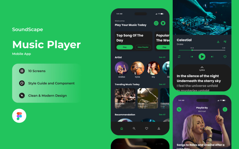 SoundScape – Musik-Player-App für Mobilgeräte