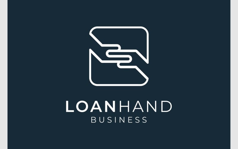 Logo de poignée de main pour le paiement du prêt