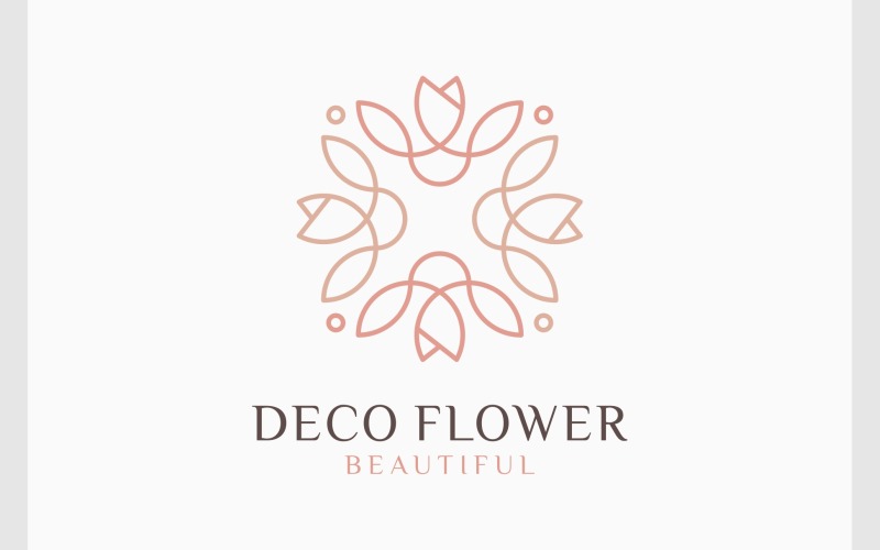 Flower Lotus Decoration Logo