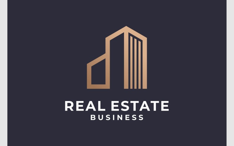 Gebäude-Immobilien-Luxus-Logo