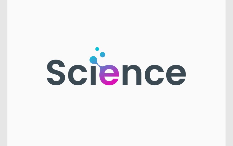 Wissenschaftslabor-Technologie-Wortmarken-Logo