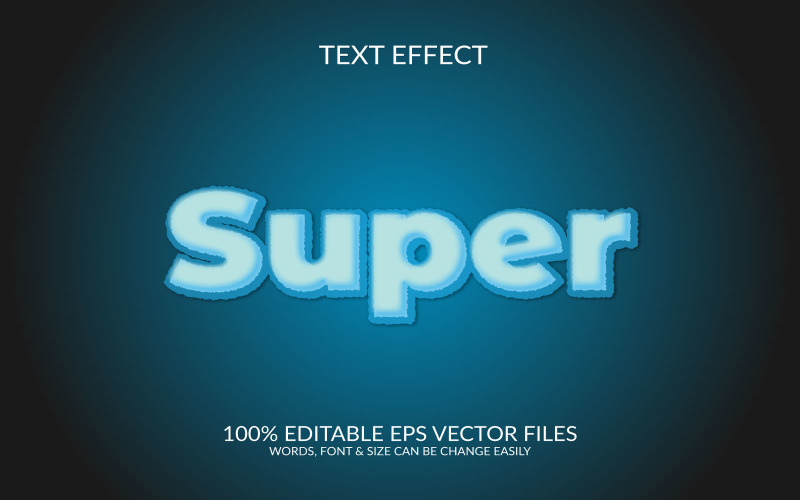 Super nabídka vektorový eps 3d textový efekt.
