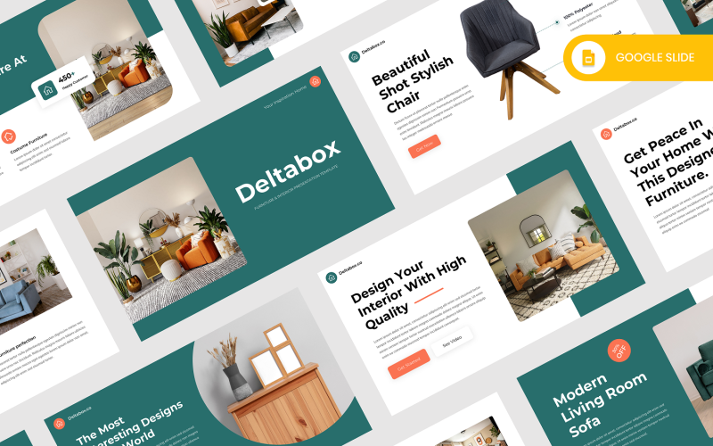 Deltabox – Bútor és belső Google Slide