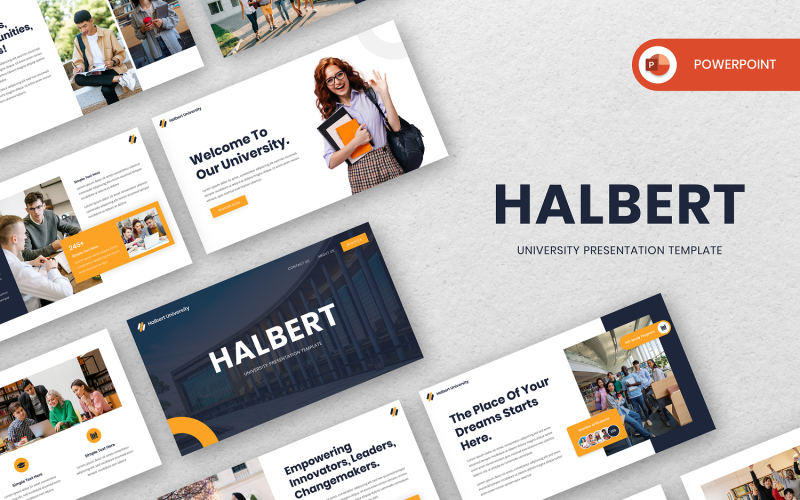 Halbert - University PowerPoint Template