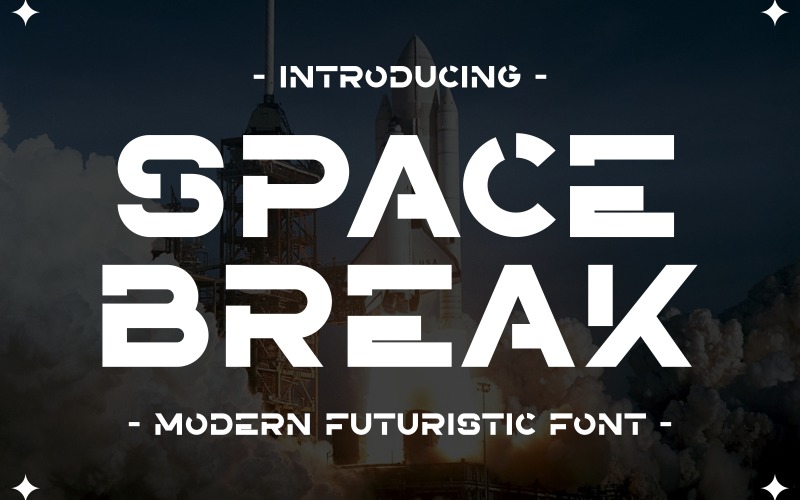 空间休息-现代未来的字体