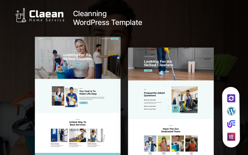 Claean - Tema de WordPress para servicios de limpieza y mantenimiento