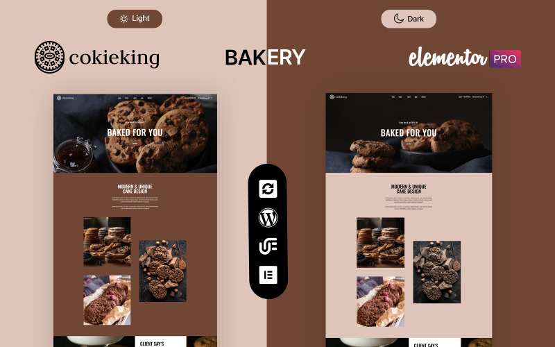 Cokieking -多功能的WordPress主题的面包师和饼干