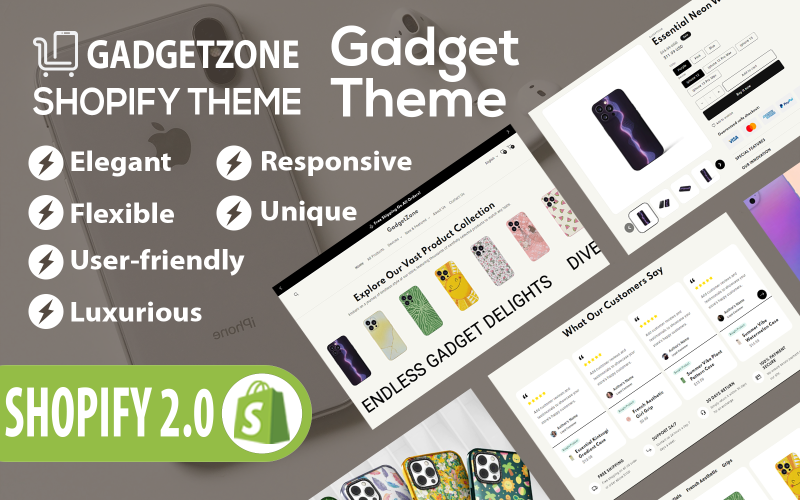 GadgetZone - Gadget en elektronica Responsief Shopify-thema OS 2.0