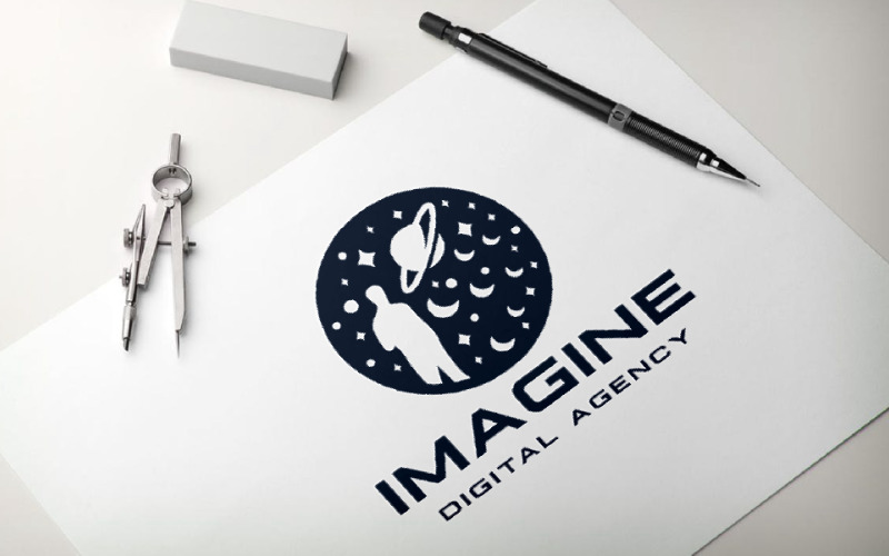 Immagina il logo dell'agenzia digitale