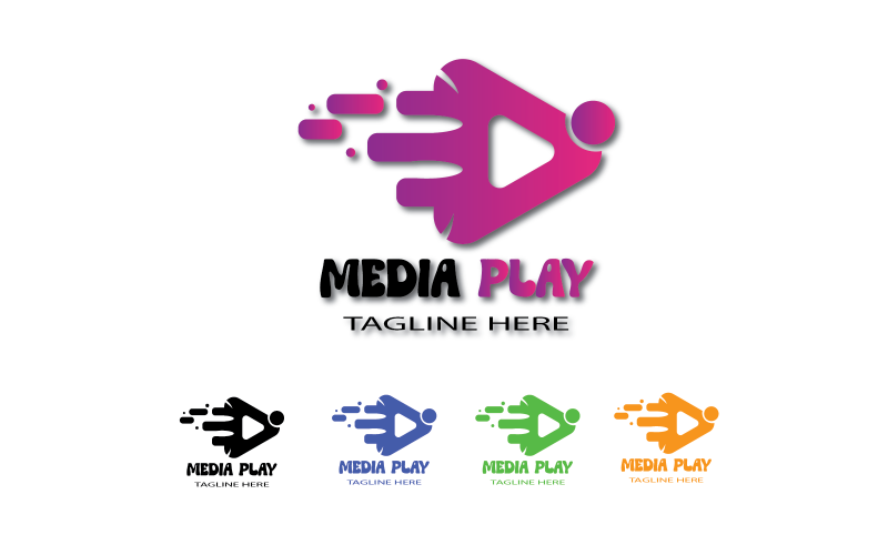 Media Logotyp Mall Media Play Logotyp