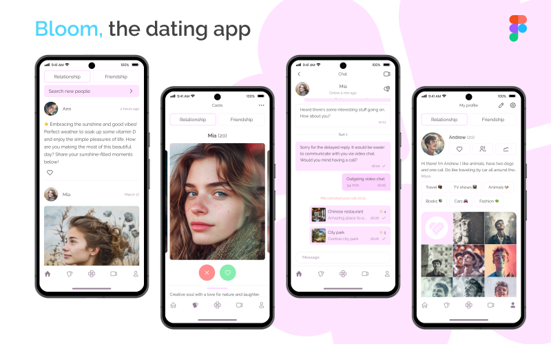 Bloom – UI-sjabloon voor datingapplicaties
