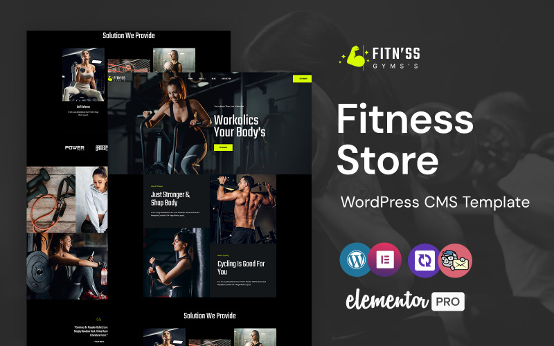 Fitnss -健身工作室和健身WordPress元素主题