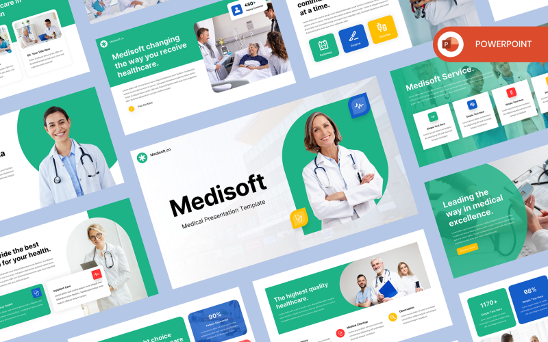 Medisoft — szablon medyczny PowerPoint