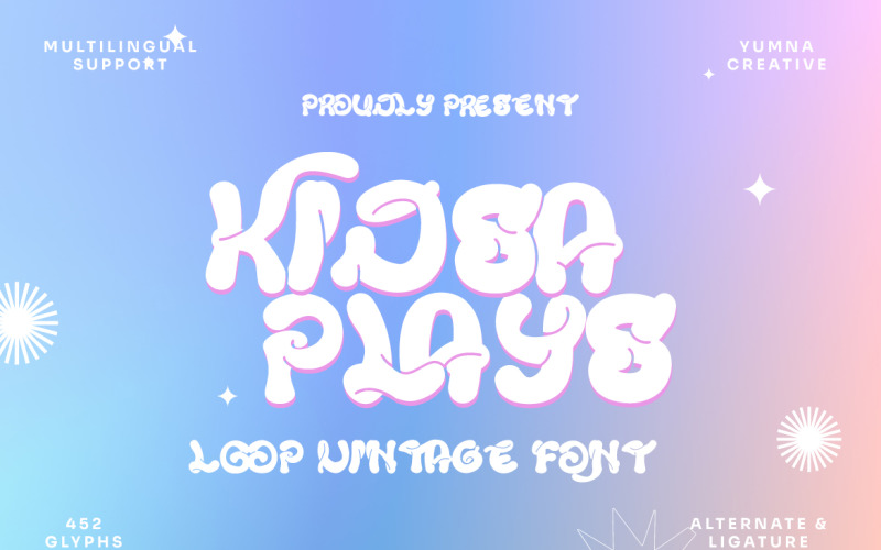 Kidsa播放-循环复古字体