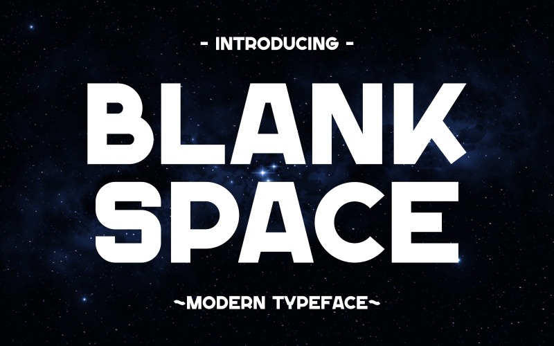 空白空间-现代空间字体