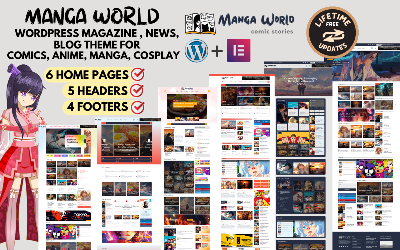 Manga World - WordPress主题的博客，新闻，杂志，故事和动漫和漫画