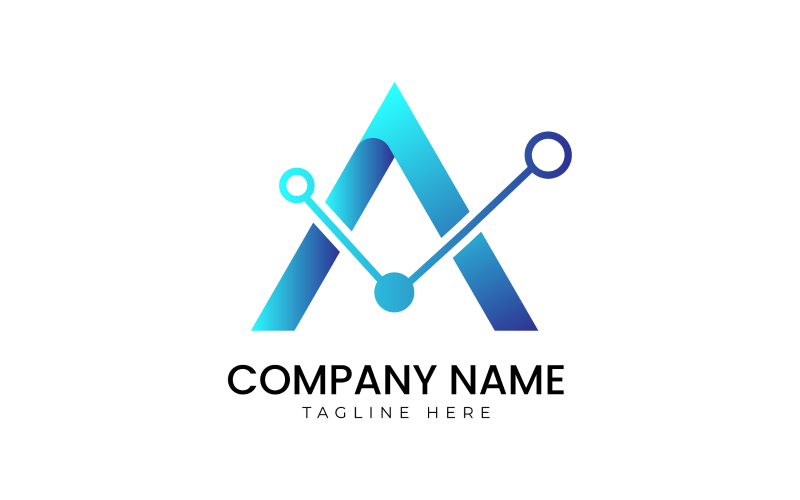 Um conceito de logotipo posterior para negócios criativos