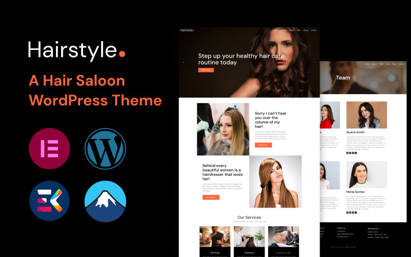 发型-一个WordPress主题的美发沙龙